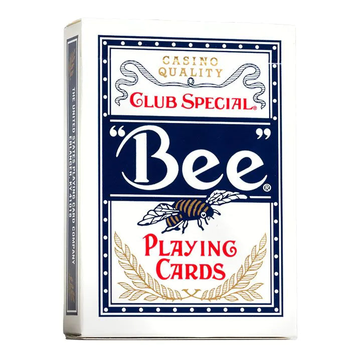 Bee Diamond Back Playing Cards - Blue