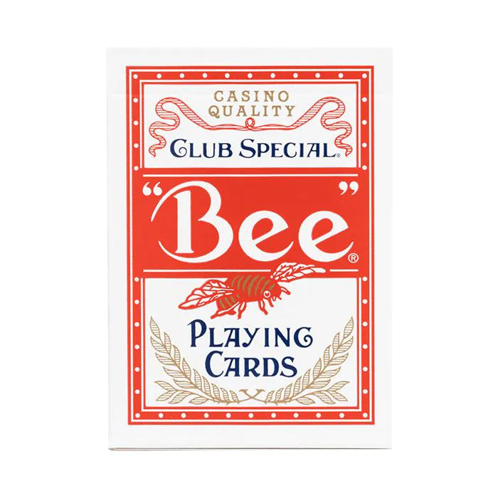 Bee Diamond Back Playing Cards - Red