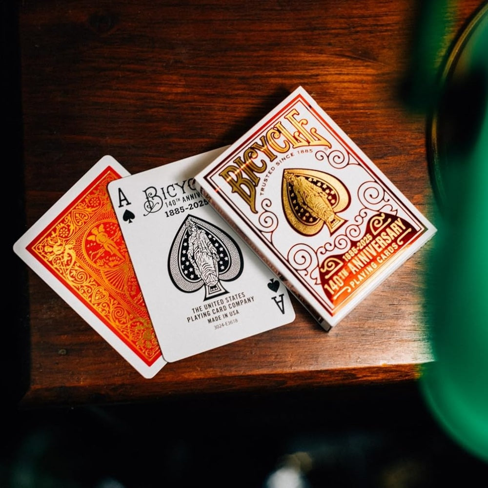 Bicycle 140th Anniversary Playing Cards – Limited Edition Metalluxe Foil Deck