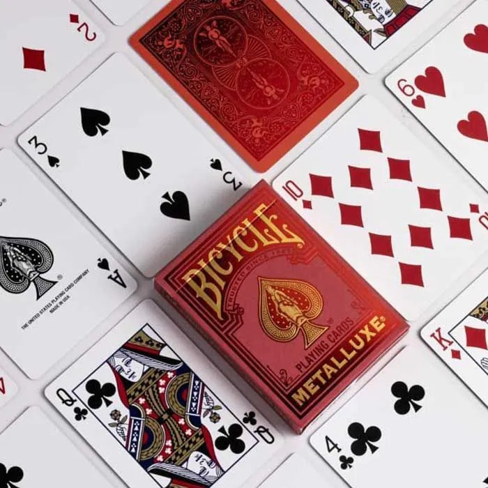 Bicycle Metalluxe Red 2022 Playing Cards
