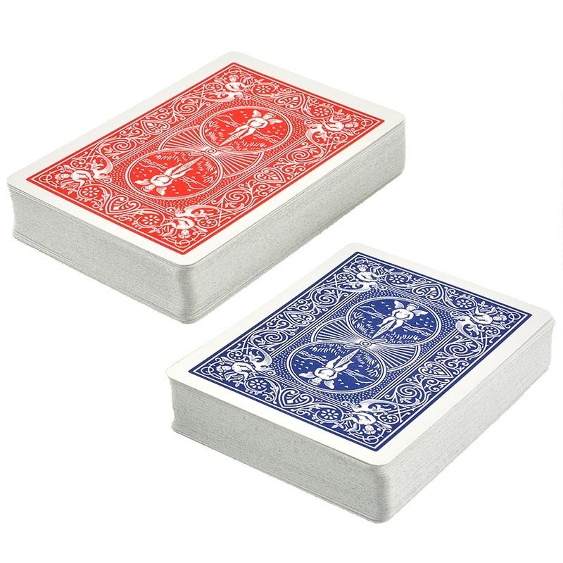 Set of 2 Bicycle Standard (Red & Blue) Playing Cards - Gold Border Tuck