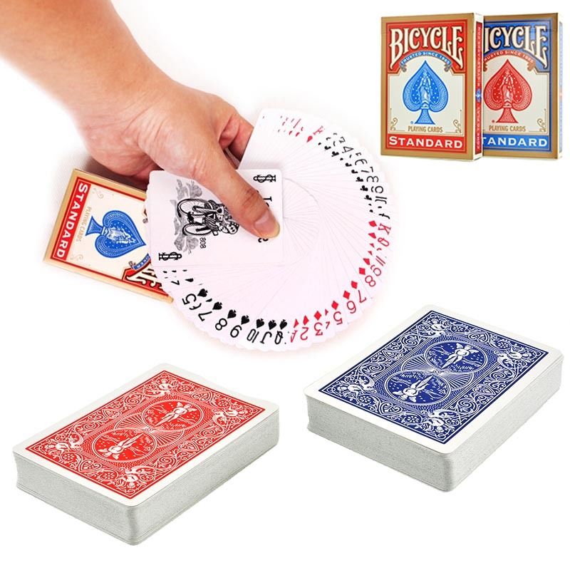 Set of 2 Bicycle Standard (Red & Blue) Playing Cards - Gold Border Tuck