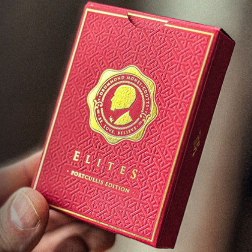 DMC Elites V6 (Red) Portcullis Edition Marked Deck