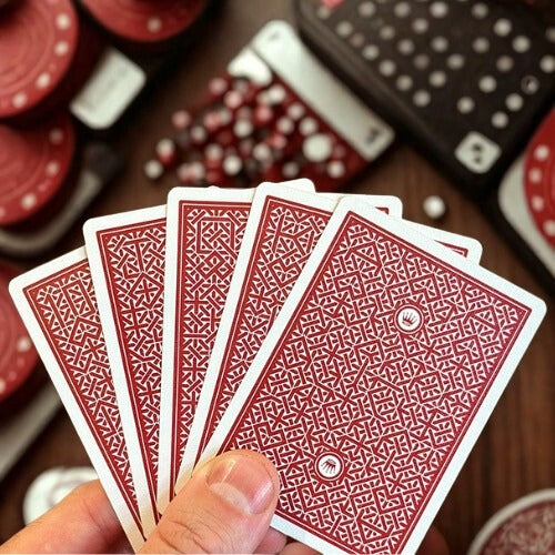 DMC Elites V6 (Red) Portcullis Edition Marked Deck