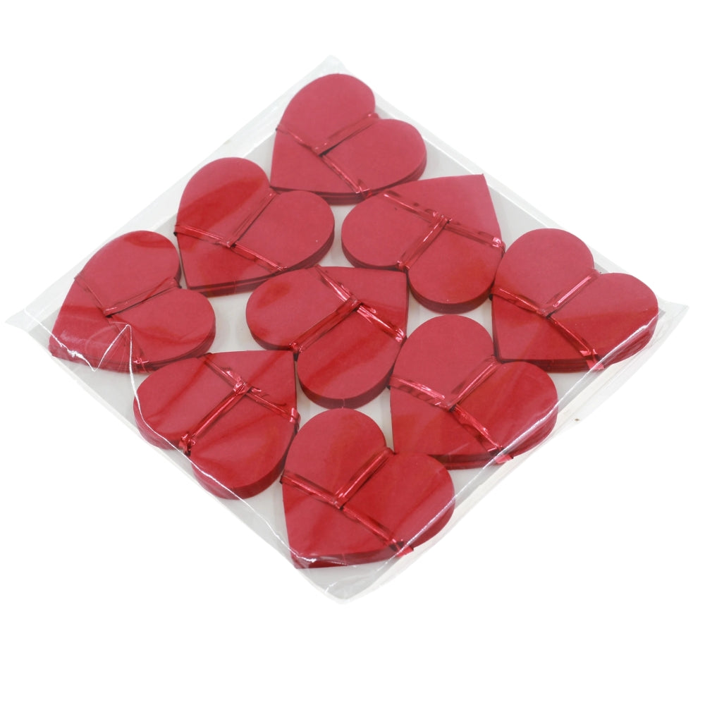 Snowstorm Snowflakes Heart Shaped (Red) - Set of 9 Loads