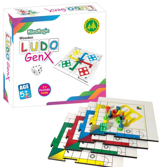 Wooden Ludo GenX Board Game