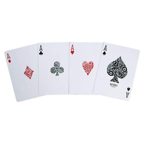 Butterfly Playing Cards Marked (Red) 3rd Edition by Ondrej Psenicka