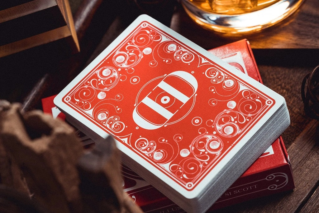 Smoke & Mirrors V8 | Standard Edition | Playing Cards - Red
