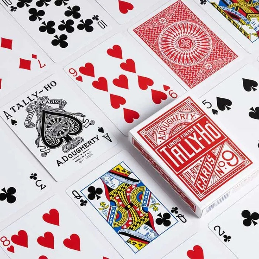 Tally-Ho Playing Cards Circle Back Deck - Red