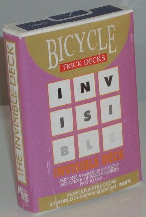 Bicycle Invisible Trick Deck - Blue
