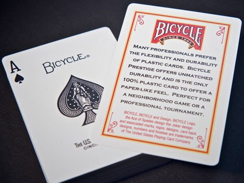 Bicycle Prestige Dura-Flex Plastic BLUE Deck