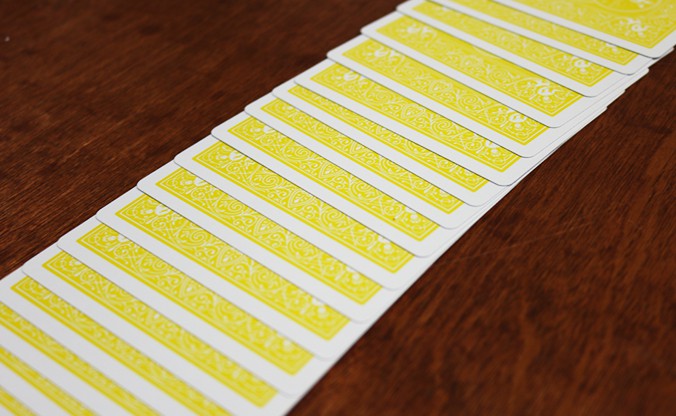 Bicycle Rider Back (YELLOW) Deck