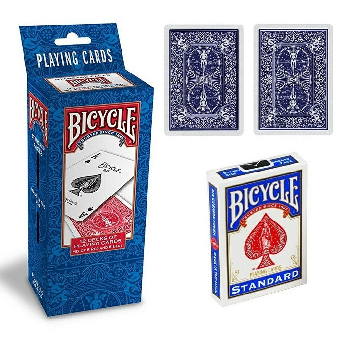 Brick of 12 Bicycle Standard (BLUE) Decks
