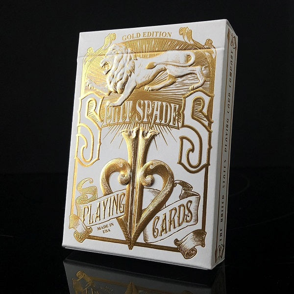 Gold Split Spades Playing Cards