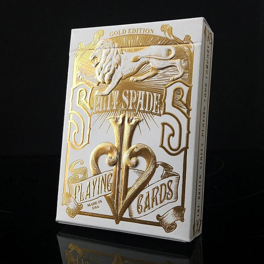 Gold Split Spades Playing Cards