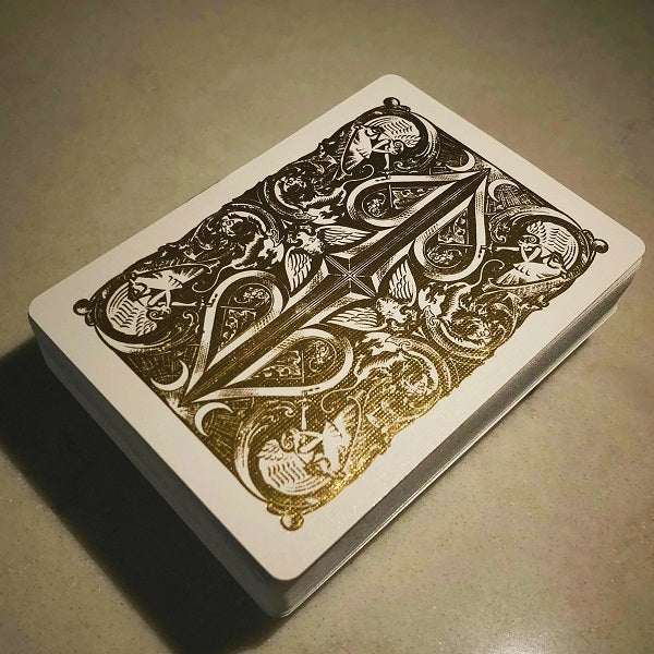 Gold Split Spades Playing Cards
