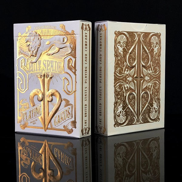 Gold Split Spades Playing Cards