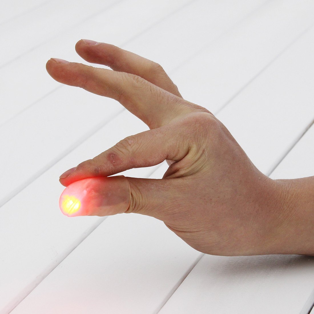 Light Up Thumb Tip RED (Pack of 2)