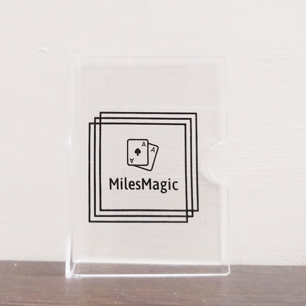 MilesMagic Acrylic Transparent Card Clip