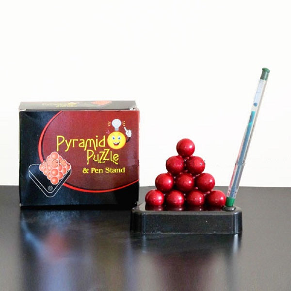 Ball Pyramid Puzzle w/ Pen Stand