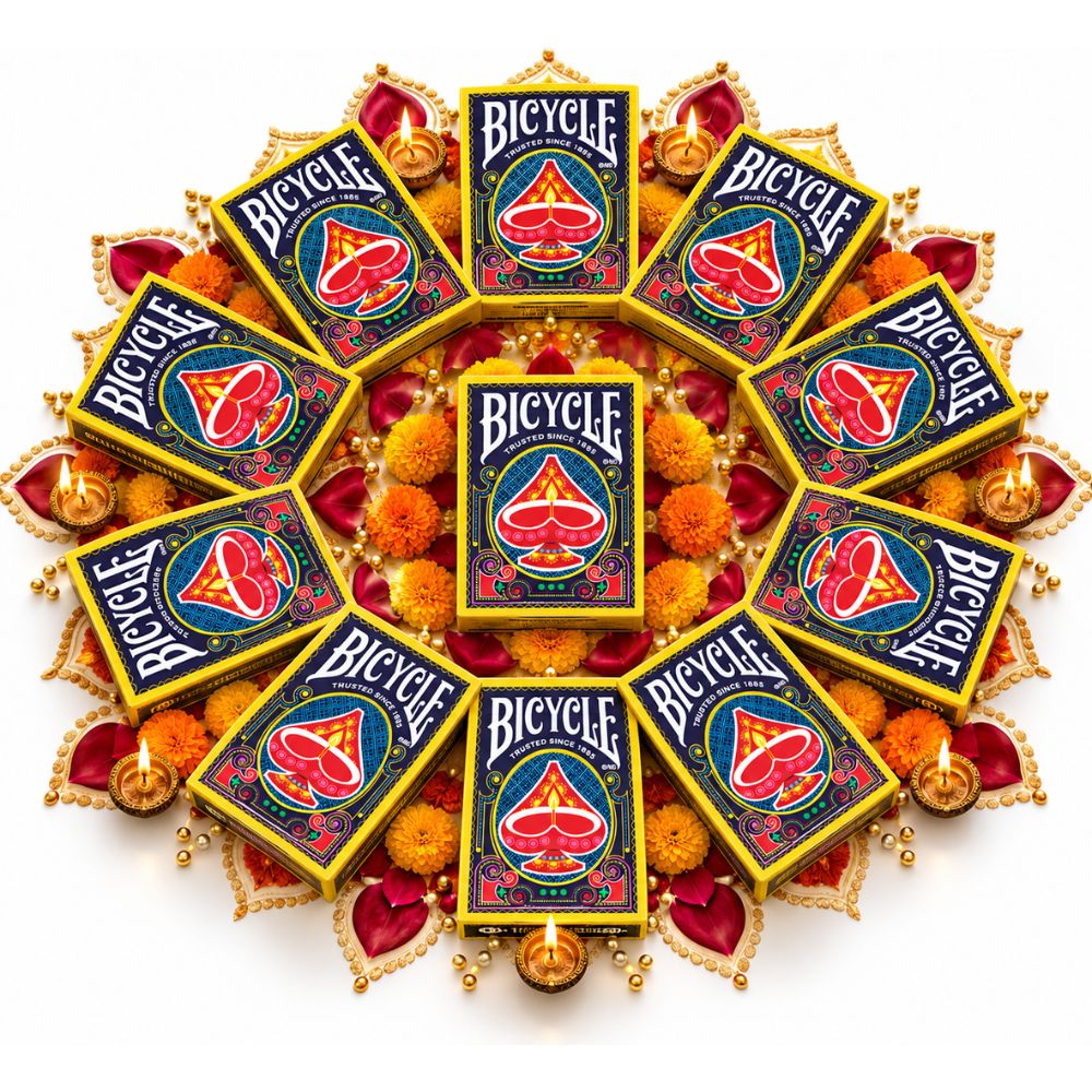 Brick of 12 Bicycle Diwali Playing Cards