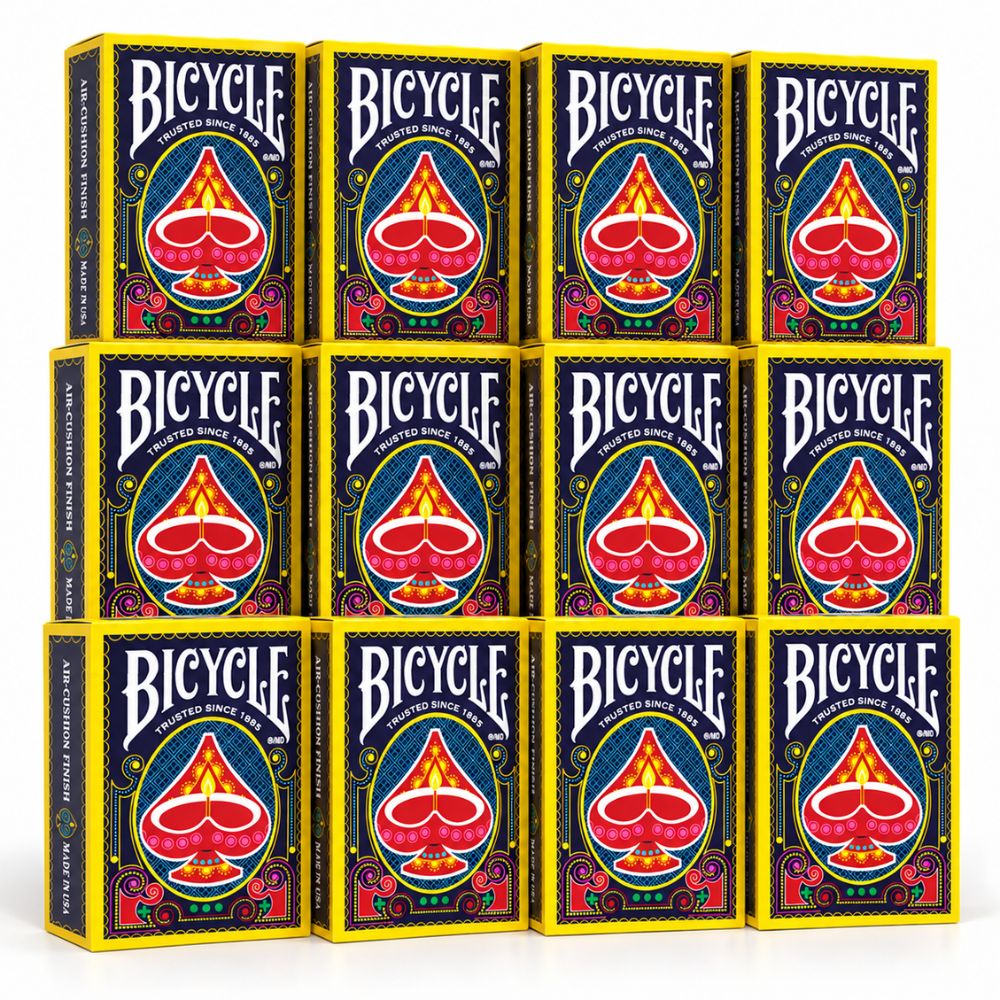 Brick of 12 Bicycle Diwali Playing Cards