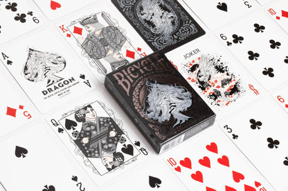 Bicycle Dragon Playing Cards - Black