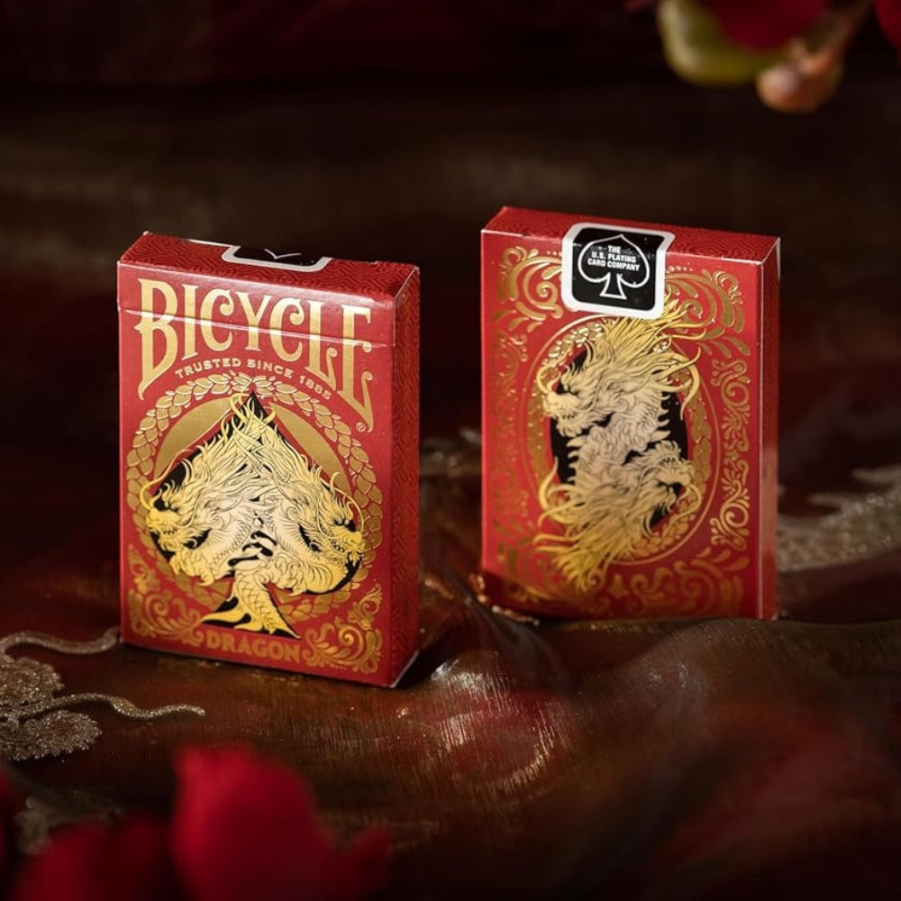 Bicycle Dragon Playing Cards - Red