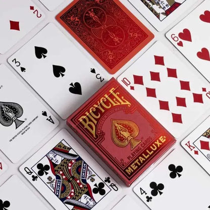 Bicycle Metalluxe Red 2022 Playing Cards