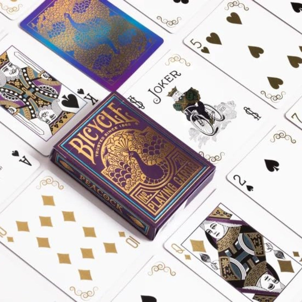 Bicycle Peacock Playing Cards – Purple Deck