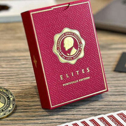 DMC Elites V6 (Red) Portcullis Edition Marked Deck