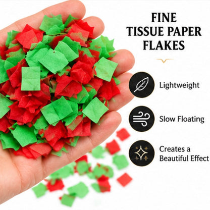 Flower Snow Storm in China – Red & Green Paper Rose Magic Trick
