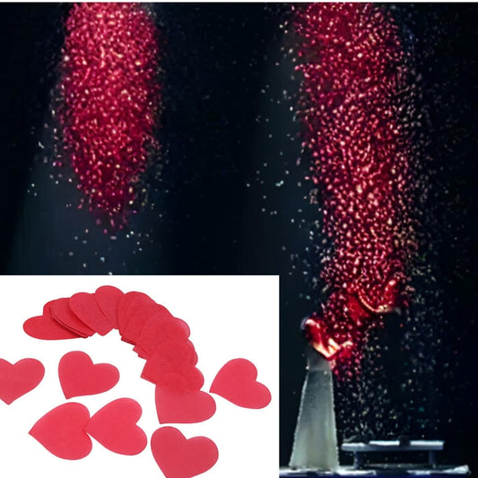 Snowstorm Snowflakes Heart Shaped (Red) - Set of 9 Loads
