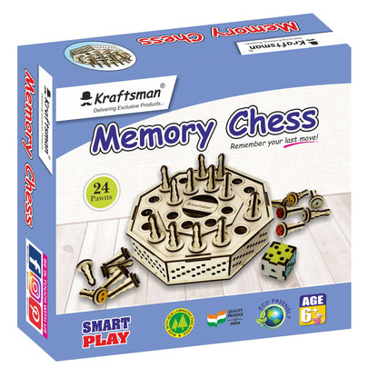 Wooden Memory Chess Game