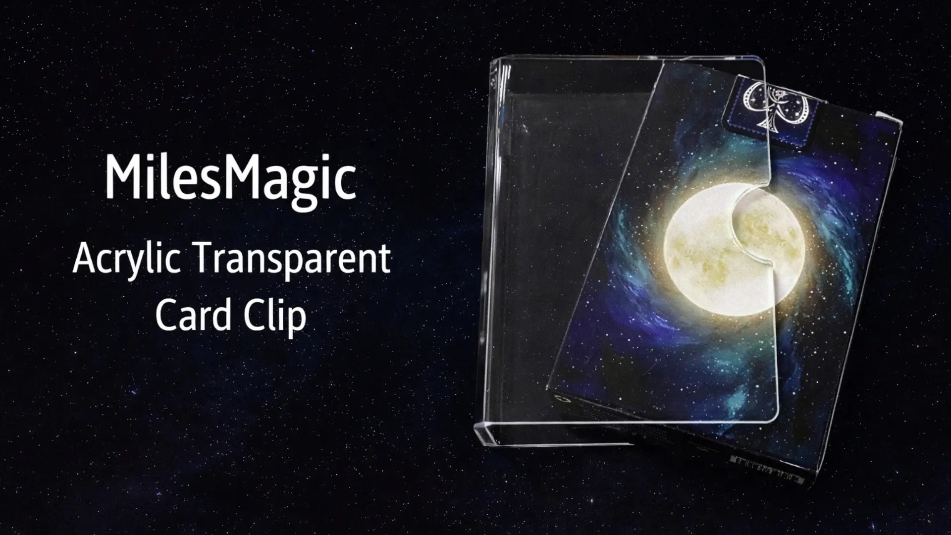 Load video: MilesMagic Acrylic Transparent Card Clip