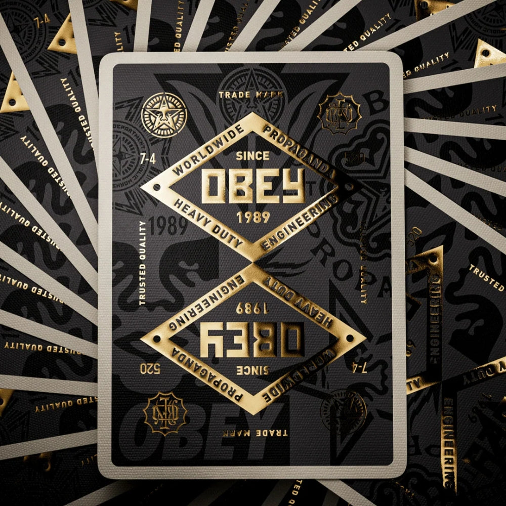 Obey Gold Edition Playing Cards