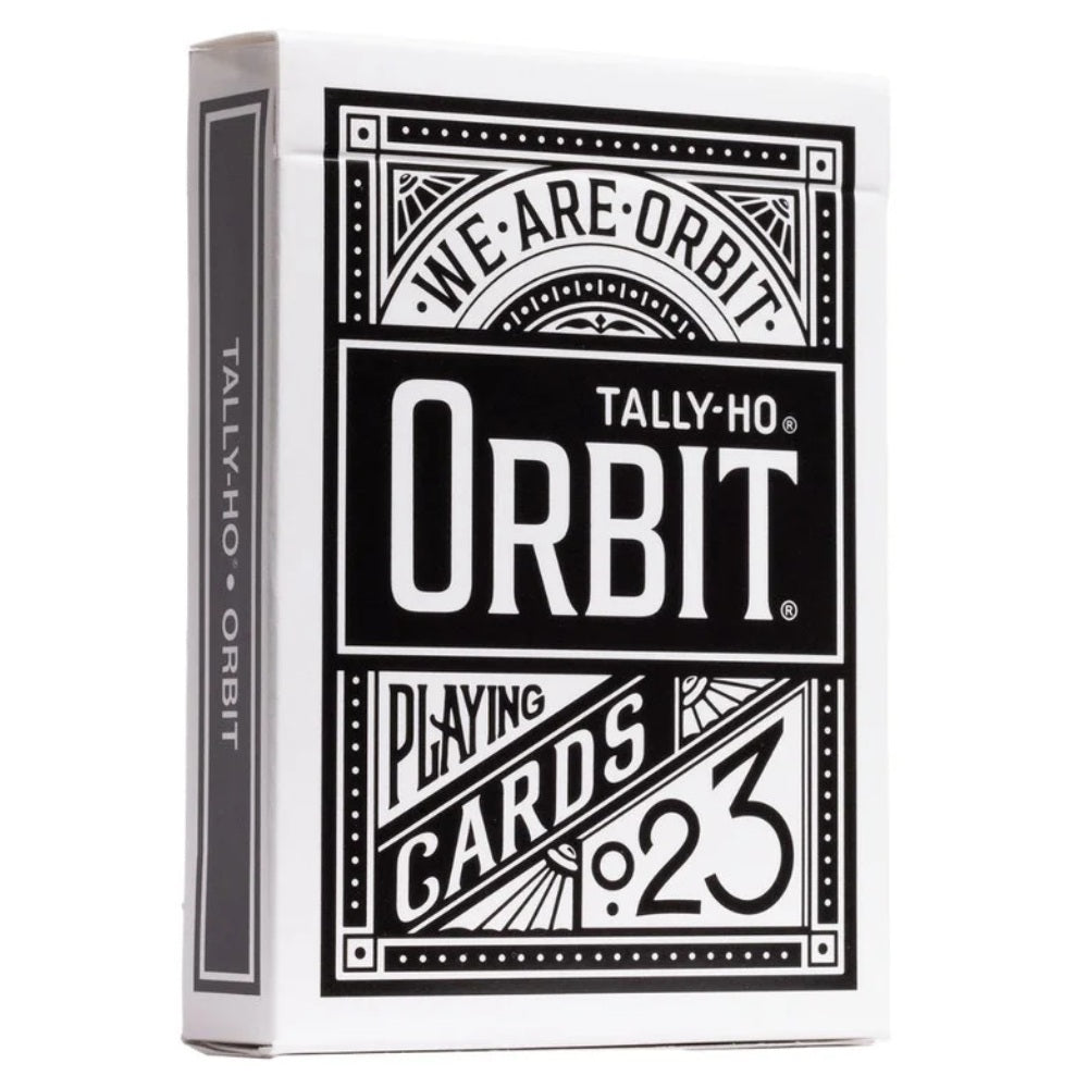 Orbit Tally Ho Circle Back Playing Cards - Black
