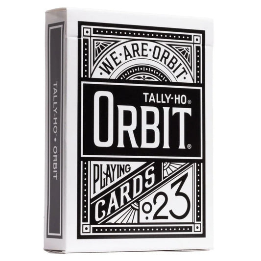 Orbit Tally Ho Circle Back Playing Cards - Black