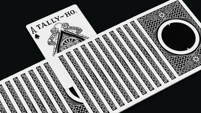 Orbit Tally Ho Circle Back Playing Cards - Black