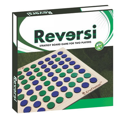 Wooden Reversi Board Game | Flip The Coin | 2 Players Game