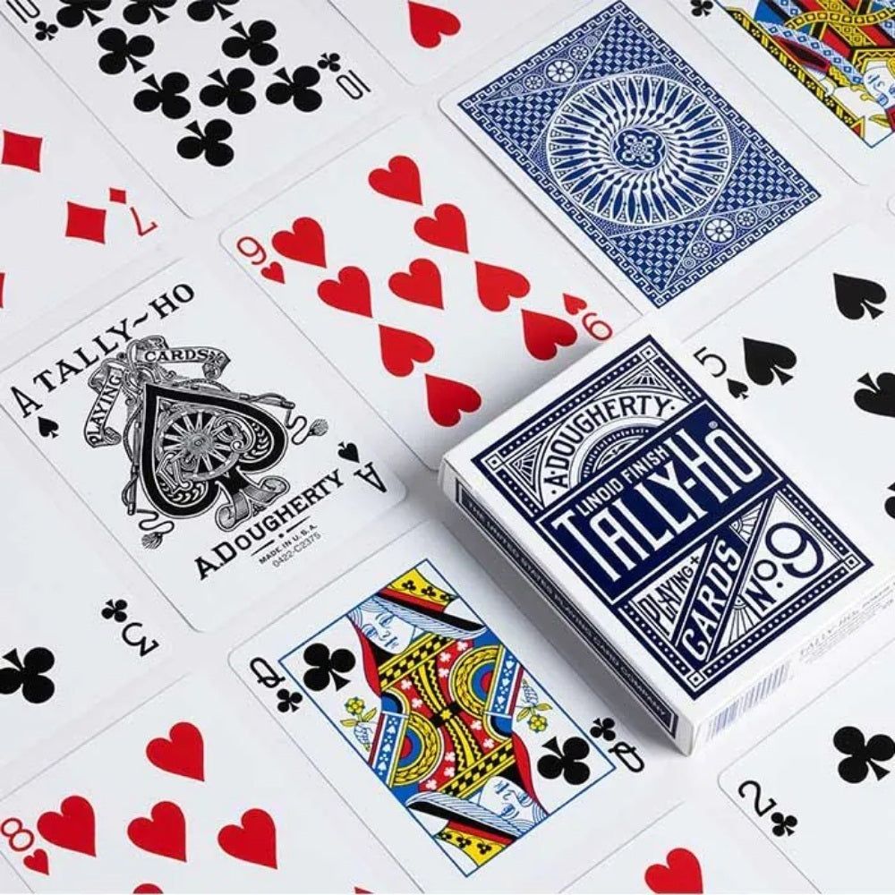 Tally-Ho Playing Cards Circle Back Deck - Blue