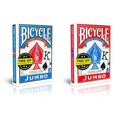 Brick of 12 Bicycle Jumbo Index 6 Red & 6 Blue Decks